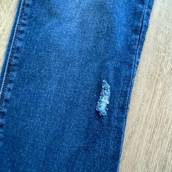 Distressed Ankle Skinny Jeans, Medium Wash - Picture 2 of 14